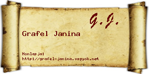 Grafel Janina névjegykártya